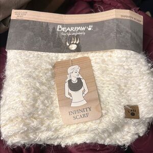 BearPaw Cream Infinity Scarf